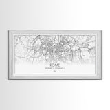 Rome City Map, Italy Art, Map Print, Minimalist Wall Art, Wall Art, Canvas Art, European Wall Art, New Home Gift, Landscape Wall Art, Prints