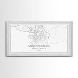 Saint Petersburgh City Map, Russia Art, Map Print, Minimalist Wall Art, Wall Art, Canvas Art, European Wall Art, Home Décor Prints, Office