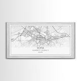 Sofia City Map, Bulgaria Art, Map Print, Modern Wall Art, Wall Art, Canvas Art, European Wall Art, First Home Gift, Boys Bedroom Décor