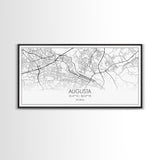 Augusta Street Map, Georgia Map, Map Print, Modern Art, Wall Art, Canvas Print, Farmhouse Décor, College Dorm Décor, Teacher Gift, Prints