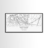 Fayetteville Street Map, North Carolina Map, Map Art, Minimalist Art, Wall Art, Canvas Art, Gift For Parents, Girls Room Décor, Cabin Décor