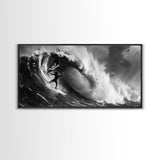 Skull and Crossbones Pirate Surfer - Pirate Surf - Mancave Decor - Office Decor - Pirate Surfer