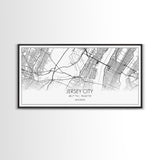 Jersey City Map, New Jersey Map, Map Art, Modern Art, Wall Art, Canvas Art, Wall Art Prints, Office Wall Art, Gift For Couples, Room Décor