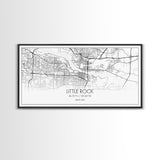 Little Rock City Map, Arkansas Map, Map Art, Modern Art, Wall Art, Canvas Art, Mother In Law Gift, Cabin Wall Décor, Farmhouse Wall Art