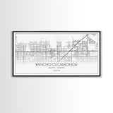 Rancho Cucamonga City Map, California Art, Map Print, Minimalist Wall Art, Wall Art, Canvas Art, Wall Hanging, Wedding Gift, Family Wall Art