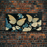 Butterfly canvas part, beautiful butterfly wall art, wall art for girls, living room art, guest room art