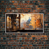 Tavern Art, Bar Wall Decor, Fall Wall Print, Canvas Print, Wall Hanging, Panoramic Art, Bar Cart Art, Kitchen Wall Decor, Bedroom Prints