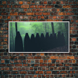 The Cult Of The Forest, Framed Canvas, Halloween Art Prints, Liminal Art, Halloween Photography