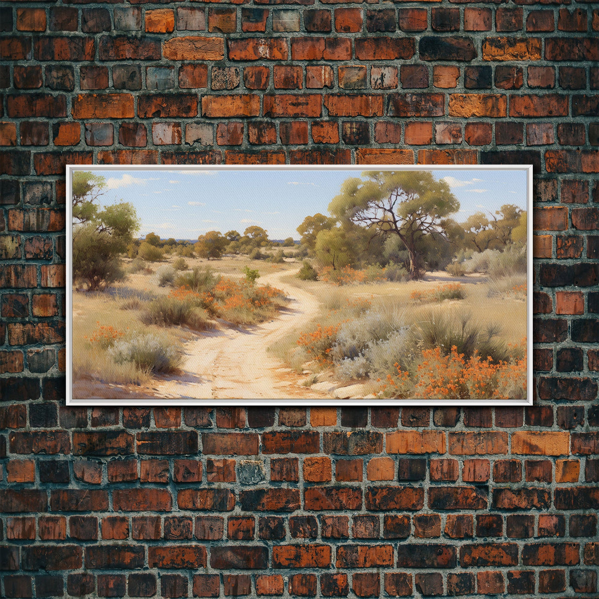 Landscape Oil Painting Canvas Print, West Texas Wall Art, West Texas Prairies, Made in Texas, Texan Art