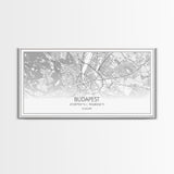 Budapest Street Map, Hungary Map, Map Print, Modern Art, Wall Art, Canvas Art, Moving Gifts, Gift For New Home, Guest Room Decor, Prints