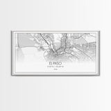 El Paso Street Map, Texas Map, Map Art, Minimalist Art, Wall Art, Canvas Art, Dorm Room Décor, Unique Room Décor, Father Gift, Prints