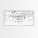 Fort Wayne Map, Nevada Map, Map Art, Minimalist Art, Wall Art, Canvas Art, Moving Gifts, Pool Room Décor, Bar Wall Art, Rustic Home Décor