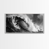 Skull and Crossbones Pirate Surfer - Pirate Surf - Mancave Decor - Office Decor - Pirate Surfer