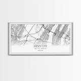 Jersey City Map, New Jersey Map, Map Art, Modern Art, Wall Art, Canvas Art, Wall Art Prints, Office Wall Art, Gift For Couples, Room Décor