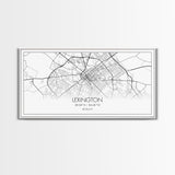 Lexington City Map, Kentucky Map, Map Art, Modern Art, Wall Art, Canvas Art, Dorm Room Decor, Country Wall Art, Housewarming Gift, Prints