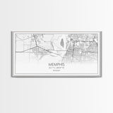 Memphis City Map, Tennessee Map, Map Art, Minimalist Wall Art, Wall Art, Canvas Art, Travel Gifts For Women, Country Home Décor, Music Room