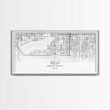 Mesa City Map, Arizona Map, Map Art, Minimalist Wall Art, Wall Art, Canvas Art, Unique Wall Décor, Farmhouse Art, Book Reader Gift, Room Art