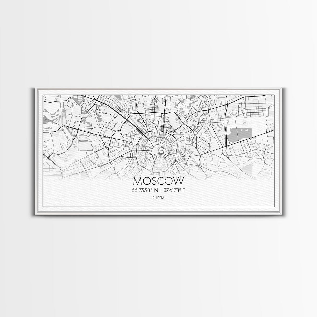 Moscow City Map, Russia Map, Map Art, Minimalist Wall Art, Wall Art, Canvas Art, European Wall Art, Russian Wall Print, Gift For Friend
