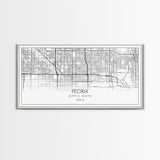 Peoria City Map, Arizona Art, Map Print, Minimalist Wall Art, Wall Art, Canvas Art, Trendy Wall Art, Moving Gift, Boys Bedroom Décor, Prints