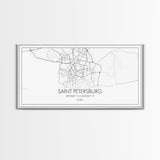 Saint Petersburgh City Map, Russia Art, Map Print, Minimalist Wall Art, Wall Art, Canvas Art, European Wall Art, Home Décor Prints, Office