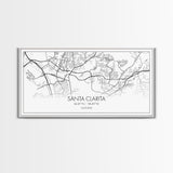Santa Clarita City Map, California Art, Map Print, Modern Wall Art, Wall Art, Canvas Art, Best Friend Gifts, Family Room Art, Home Décor