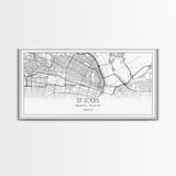 St Louis City Map, Missouri Art, Map Print, Modern Wall Art, Wall Art, Canvas Art, Home Décor Prints, Above Bed Art, Congratulations Gift