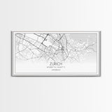 Zurich City Map, Switzerland Art, Map Print, Modern Wall Art, Wall Art, Canvas Art, Home Office Art, Newlywed Gift, Landscape Art Print