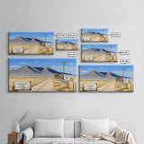 San Luis Peak, Colorado Art, Travel Poster Wall Art, Framed Canvas Print, American Mountains, Mountain Landscape Painting, Colorado Mountain