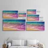 Beach Wall Art, Seashore Wall Decor, Seascape Wall Art, Waves Wall Decor, Panoramic Wall Decor, Canvas Print, Wall Art, Framed Canvas Art