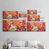 Hibiscus Wall Art, Flowers Wall Art, Colorful Fowers, Panoramic Art, Wall Art, Canvas Art, Landscape Art, Gift For Grandma, College Dorm Art