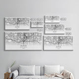 Atlanta Street Map, Georgia Map, Map Print, Modern Art, Wall Art, Canvas Print, Housewarming Gift, Above Bed Prints, Wall Prints