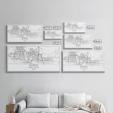 Eugene Street Map, Oregon Map, Map Art, Minimalist Art, Wall Art, Canvas Art, Newlywed Gift, Bar Wall Décor, Rustic Home Décor, Couples Gift