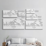 Fontana Street Map, California Map, Map Art, Minimalist Art, Wall Art, Canvas Art, Gift For Couples, Game Room Prints, Above Bed Décor