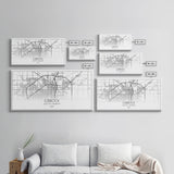 Lubbock City Map, Texas Map, Map Art, Modern Art, Wall Art, Canvas Art, Gift For Women, Living Room Wall Art, Wall Hanging, Texas Wall Art