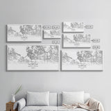 Norfolk City Map, Virginia Art, Map Print, Minimalist Wall Art, Wall Art, Canvas Art, Cabin Wall Art, Southern Wall Décor, Unique Wall Art
