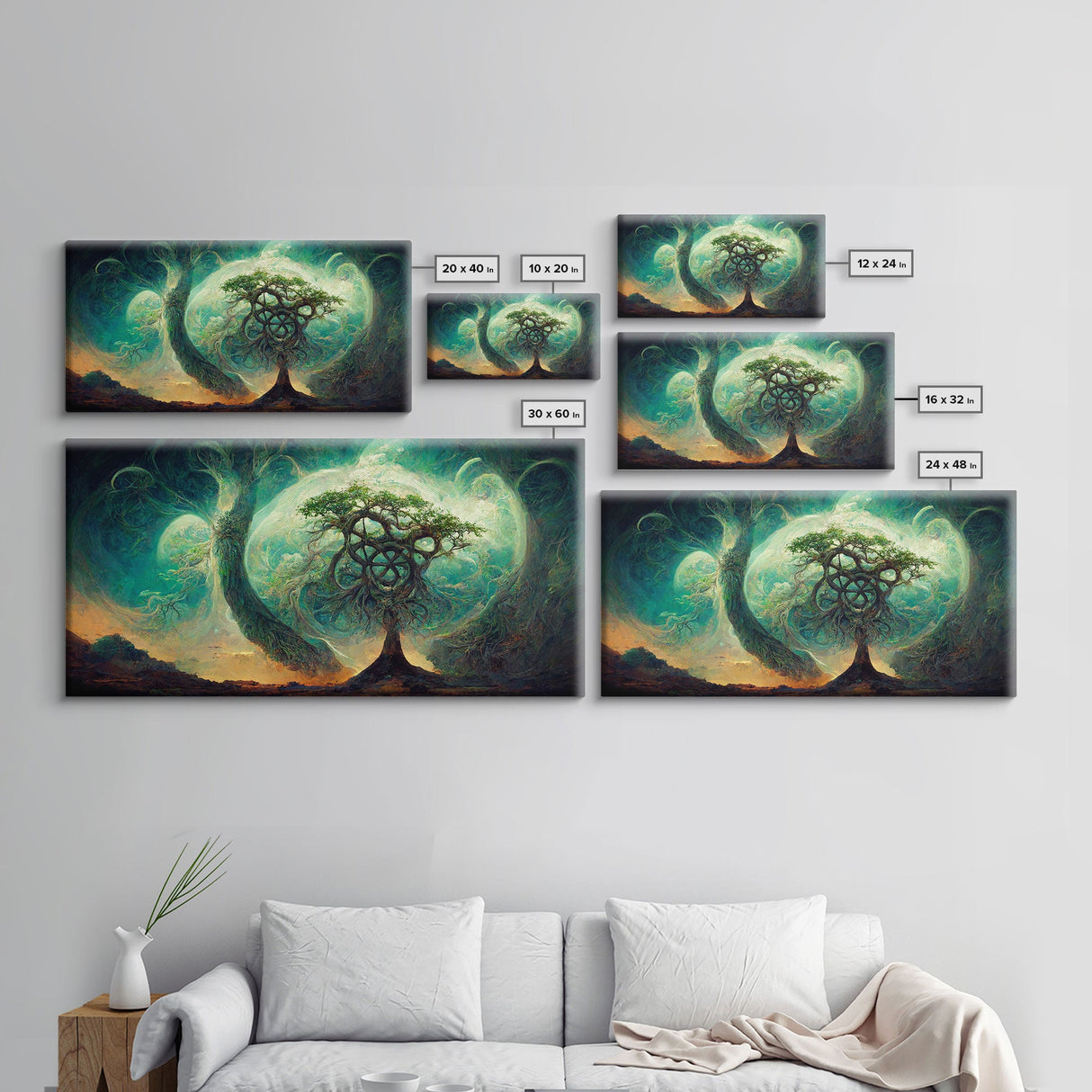 Gaia, norse mythology, canvas print, high fantasy art