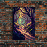 Path Into The Wood Forest Nature Trees Fine Art Print, Wall Decor, Wall Poster, Wall Art Print