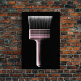Paint Brush Wall Decor, Brush Art, Craft Room Wall Art, Minimalist Print, Wall Decor, Canvas Print, Wall Art, Framed Canvas