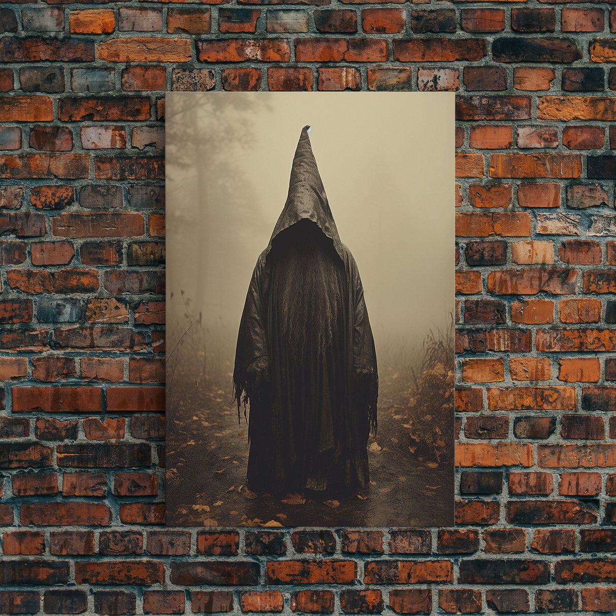 Horror Art Print, Dark Art Print, Witch Wall Decor, Gothic Wall Decor, Canvas Print, Wall Art, Vertical Print, Home Decor, Wall Decor
