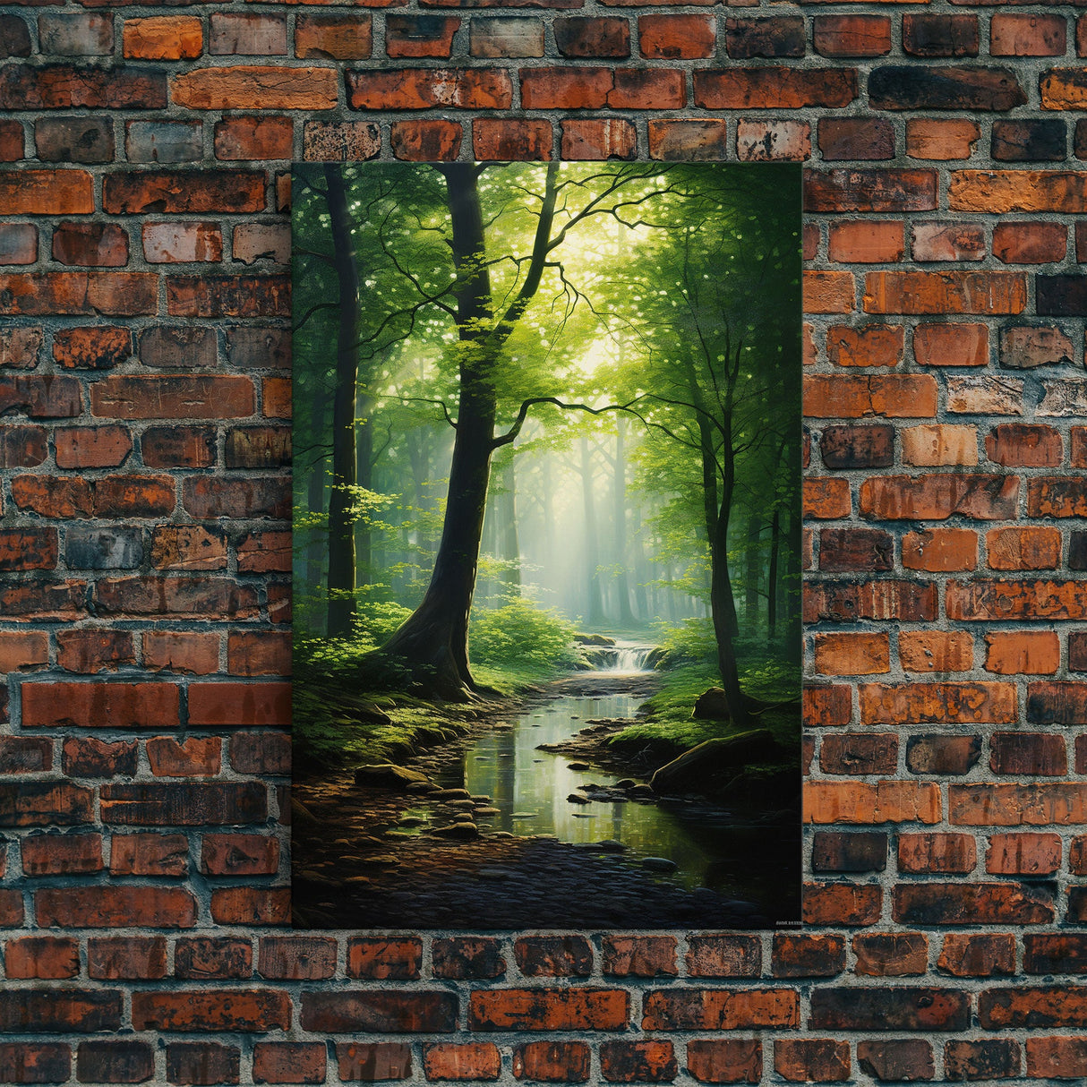 Forest Wall Art, Nature Inspired Art, Trees Art, Canvas Print, Wall Art, Vertical Print, Engagement Gift, Camper Wall Decor, Bedroom Prints