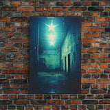 Abandoned Building, Spooky Art Print, Horror Home Decor, Canvas Print, Wall Hanging, Portrait Art, Anniversary Gift, Tiny House Decor