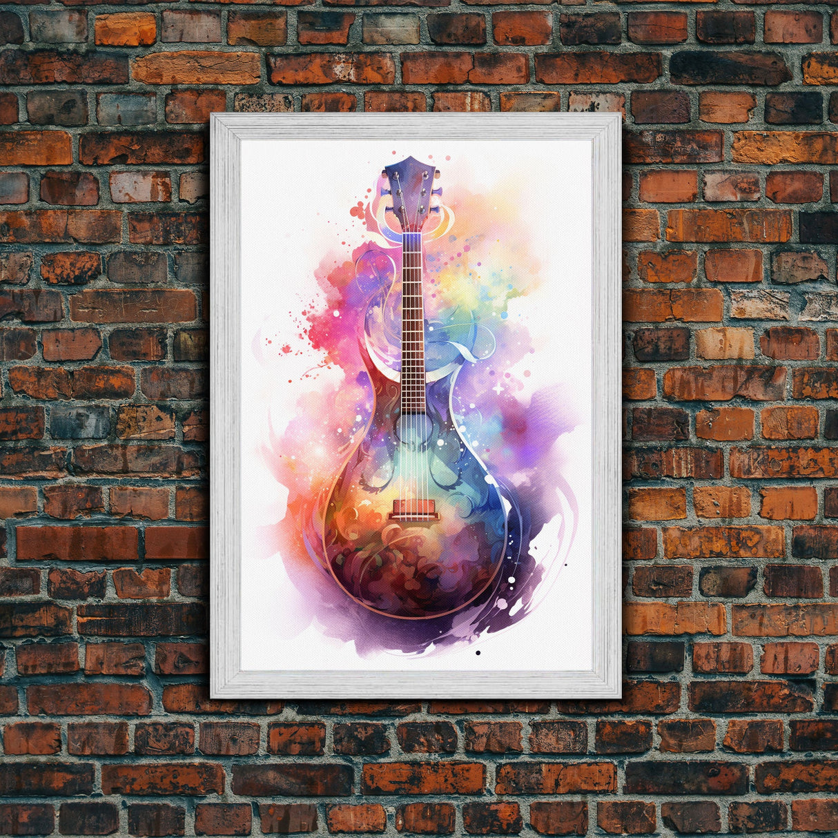 Lute Art, Stringed Instrument Print, Framed Canvas Art, Fantasy Decor, Art / Gift For The Bard Player