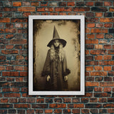 Witch Wall Decor, Dark Art Print, Horror Art Print, Weird Art Print, Canvas Print, Wall Art, Vertical Print, Home Decor, Wall Decor