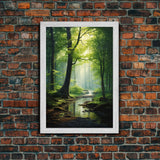 Forest Wall Art, Nature Inspired Art, Trees Art, Canvas Print, Wall Art, Vertical Print, Engagement Gift, Camper Wall Decor, Bedroom Prints
