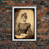 Victorian Portrait, Victorian Photos, Antique Photograph, Canvas Print, Wall Art, Vertical Print, Victorian Print, Victorian Home Decor