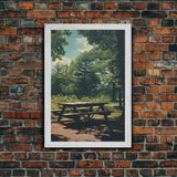 Park Wall Art, Outdoors Wall Art, Canvas Print, Wall Hanging, Portrait Art, Above Couch Wall Art, Nature Lover Gift, Office Wall Art
