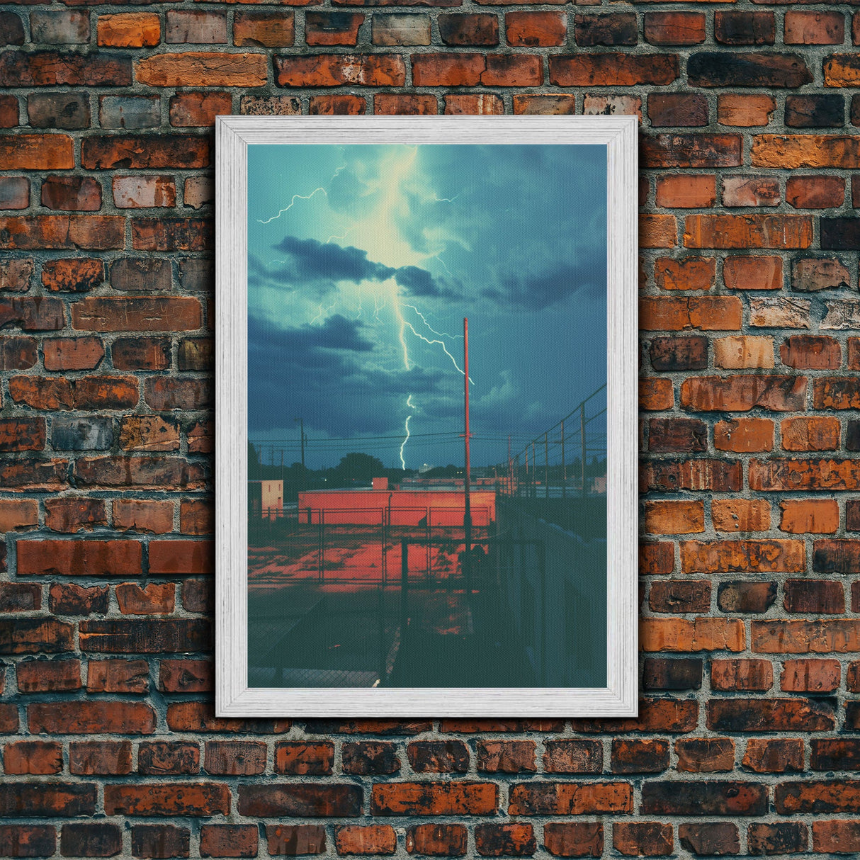 Lightning Bolt, Outdoors Wall Art, Canvas Print, Wall Hanging, Portrait Art, First Home Gift, Nerdy Home Decor, Home Decor Prints, RV Decor
