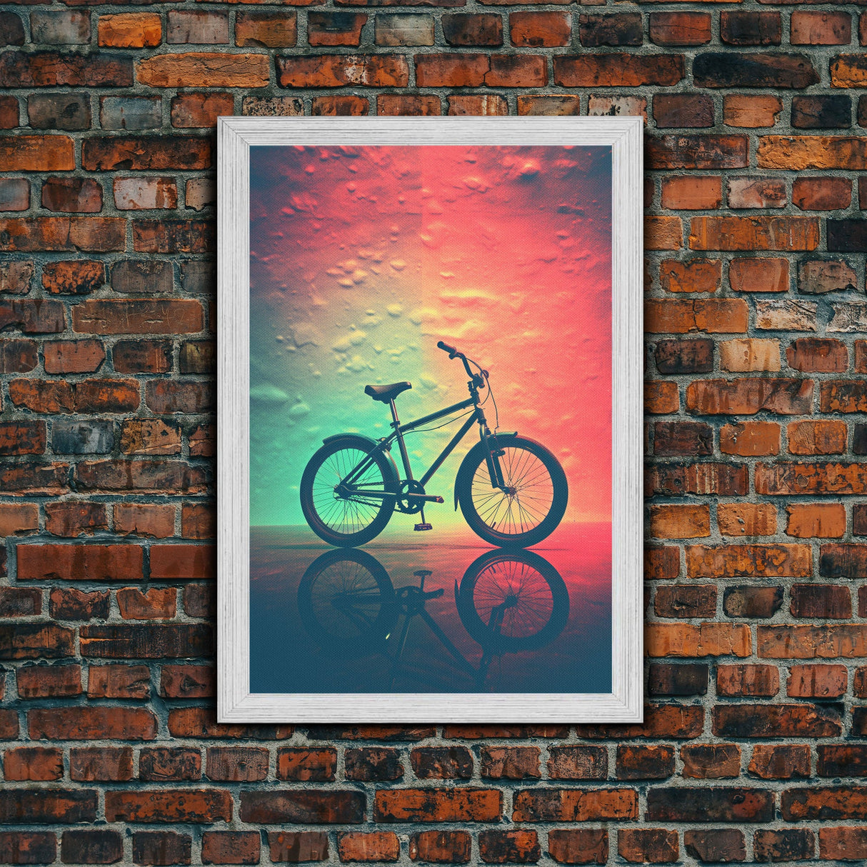 Retro 1980s Bike Canvas Print, Bicycle Art, Framed Wall Art, Fine Art Photography Print, Retro Inspired Wall Decor, Man Cave Art, Office Art