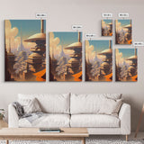Canvas Print: Futuristic Cityscape - Modern Wall Art Decor, Vivid Colors, Ready to Hang