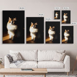 Portrait of a Calico Cat, Framed Canvas Print, Cat Art, Cat Photography, Cat Wall Art